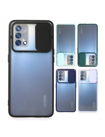 Oppo A74 Kılıf Palm Kamera Koruma Kapaklı Silikon