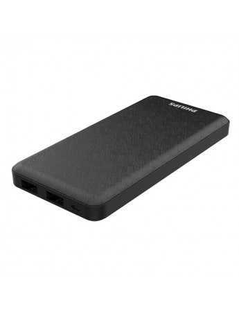 Philips DLP1910NB/62 10000 mAh Powerbank 2x USB Taşınabilir Şarj Cihazı Siyah