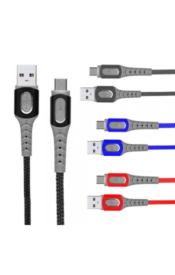 Powermaster 3780 Micro USB Metal Şarj ve Data Kablosu 1mt 5A (XF-42)…