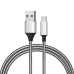 Powermaster 3793 Micro USB Metal Şarj ve Data Kablosu 1mt 2.1A