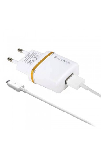 Reddax Micro USB Kablolu Seyahat Şarj Aleti 1.2A Beyaz…