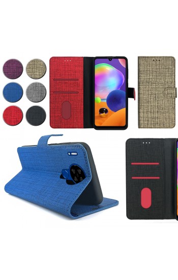 Reeder P13 Blue Max Lite Kılıf FitCase Fabric Kapaklı Cüzdanlı…