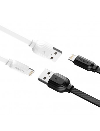 Rock Space S5 Lightning Şarj ve Data Aktarım Kablosu 1mt 2.4A