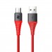 Rock Space Z10 Hi-Tensile Type-C Şarj ve Data Aktarım Kablosu 1mt 3A