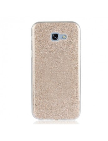 Samsung A3 2017 (A320) 3in1 Simli Silikon Arka Kapak Gold