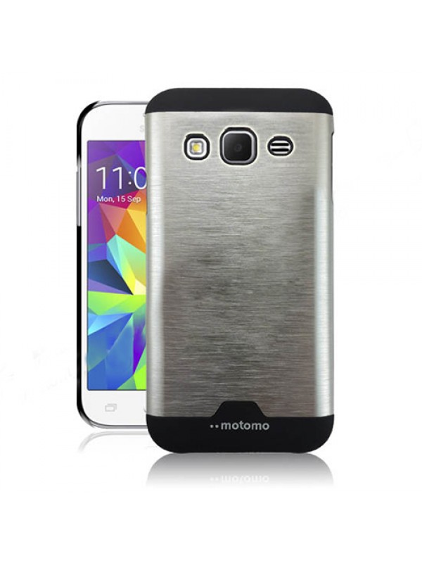 Samsung Core Prime G360 Metal Arka Kapak Motomo Gri