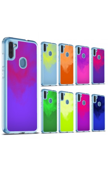 Samsung Galaxy A11 (A115) Kılıf Neon Likit Silikon Arka Kapak…