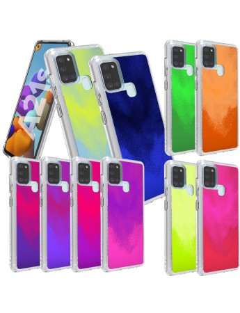 Samsung Galaxy A21s Kılıf Neon Likit Silikon Arka Kapak