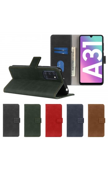 Samsung Galaxy A31 (A315) Kılıf Kroko Desen Kapaklı Cüzdanlı…