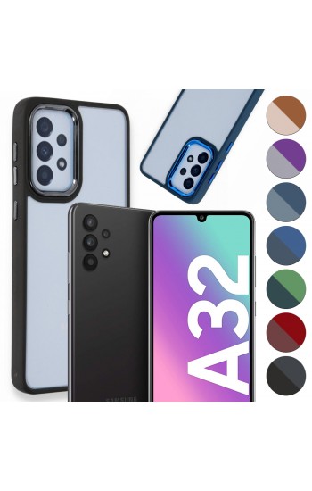 Samsung Galaxy A32 Kılıf Luna Lens Kamera Çerçeveli Silikon Kapak…