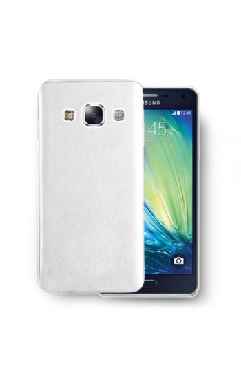 Samsung Galaxy A5 (A500) Kılıf Deri Dokulu Arka Kapak Beyaz…