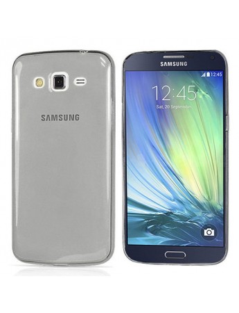 Samsung Galaxy A5 (A500) Kılıf Soft Silikon Şeffaf-Siyah Arka Kapak