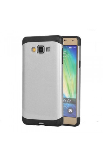 Samsung Galaxy A7 Arkası Metal TPU Kapak Armor Gri…