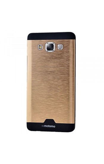 Samsung Galaxy A7 Metal Arka Kapak Motomo Gold…