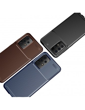 Samsung Galaxy A72 (A725) Kılıf Focus Carbon Desen Silikon Arka Kapak