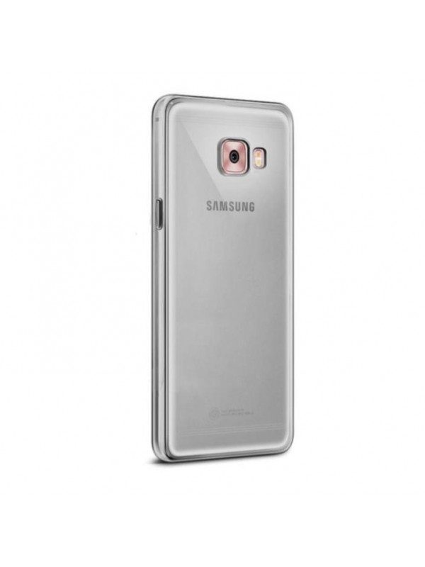 Samsung Galaxy C5 Pro (C5010) Kılıf Soft Silikon Şeffaf-Siyah Arka Kapa…
