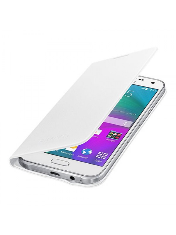 Samsung Galaxy E5 (E500) Orjinal Flip Wallet Cover Kapaklı Kılıf Beyaz…