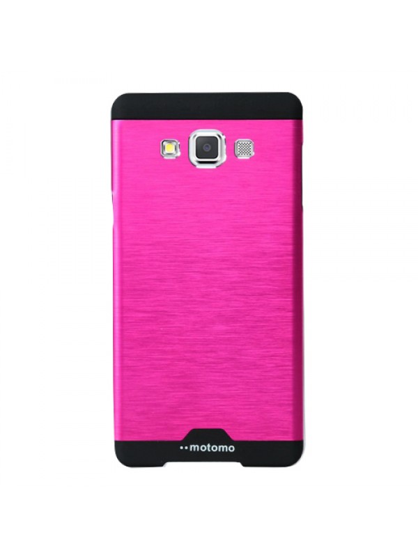Samsung Galaxy E5 Metal Arka Kapak Motomo Pembe