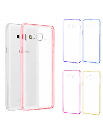 Samsung Galaxy E7 (E700) Color Curve Silikon Arka Kapak / Kılıf