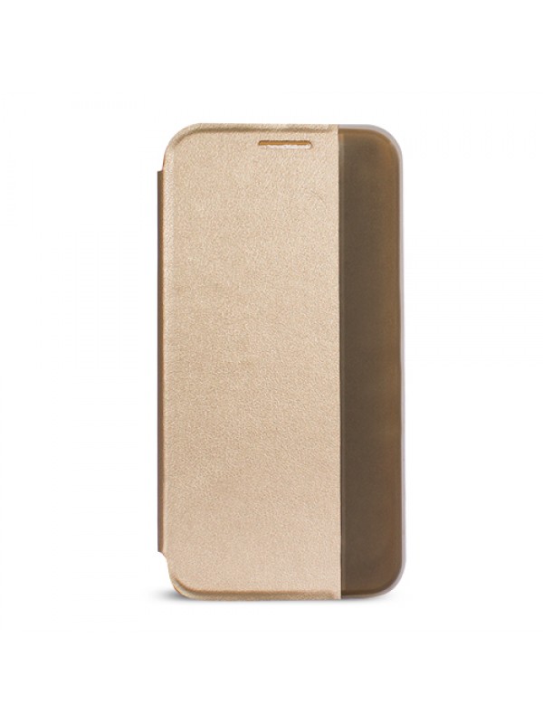 Samsung Galaxy E7 Yan Kapaklı Kılıf Gold…