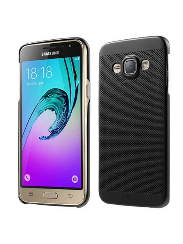 Samsung Galaxy J1 2016 (J120) Loopee Point Sert Arka Kapak Siyah