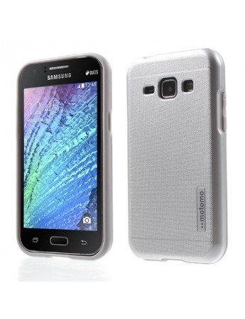 Samsung Galaxy J1 Kılıf Motomo Sert Arka Kapak Gri