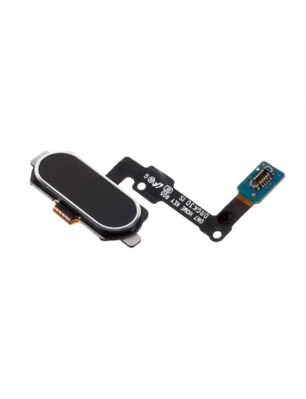 Samsung Galaxy J5 Prime / J7 Prime Filmli Orta Tuş Home Tuş Flex - Siyah