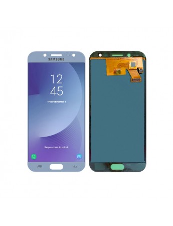 Samsung Galaxy J5 Pro J530 LCD Ekran Dokunmatik Çıtasız Oled - Mavi Gri