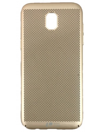 Samsung Galaxy J7 Pro (J730) Loopee Point Sert Arka Kapak Gold