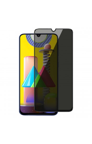 Samsung Galaxy M31 Hayalet Privacy Gizli Cam Ekran Koruyucu Siyah…