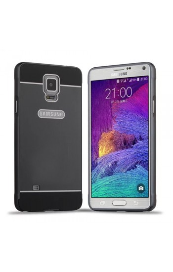 Samsung Galaxy Note 4 0,7 mm Metal Bumper Arka Koruma Kapaklı Siyah…