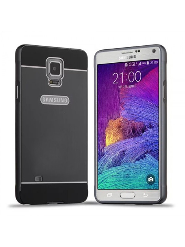 Samsung Galaxy Note 4 0,7 mm Metal Bumper Arka Koruma Kapaklı Si…