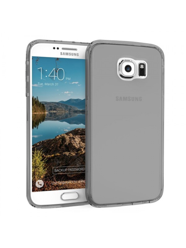 Samsung Galaxy Note 5 EDGE Kılıf Soft Silikon Şeffaf-Siyah Arka Kap…