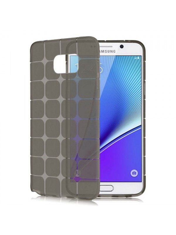 Samsung Galaxy Note 5 N920 Plaid Silikon Arka Kapak Siyah…
