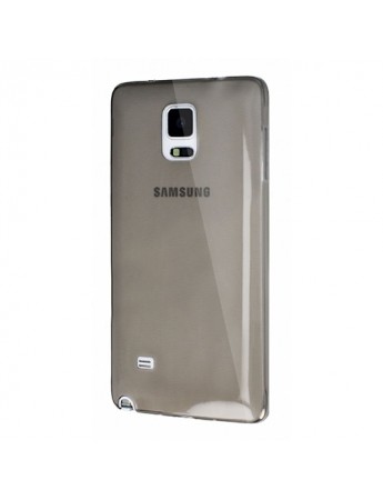 Samsung Galaxy Note Edge (N915) Kılıf Soft Silikon Şeffaf-Siyah Arka Kapak