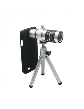 Samsung Galaxy S4 (I9500) Kamera Zoom Lens + Tripod Kılıflı 12X Zoom