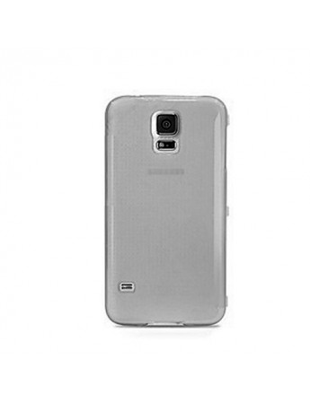 Samsung Galaxy S5 Mini (G800) Kılıf Soft Silikon Şeffaf-Siyah Arka Kapak