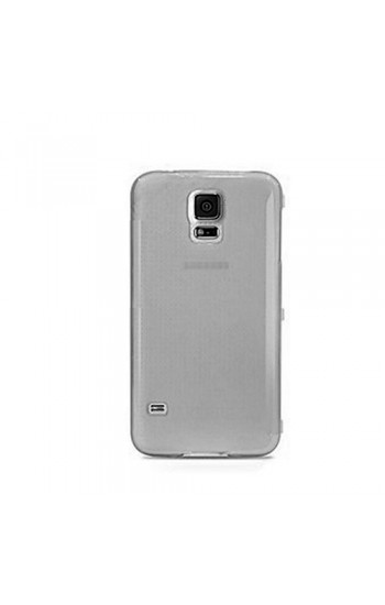 Samsung Galaxy S5 Mini (G800) Kılıf Soft Silikon Şeffaf-Siyah Arka Kapa…