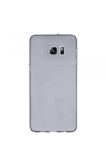 Samsung Galaxy S6 EDGE Plus (G928) Kılıf Soft Silikon Şeffaf-Siyah Arka…