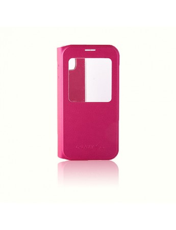 Samsung Galaxy S6 Yan Kapaklı TPU Flip Wallet Kılıf Pembe