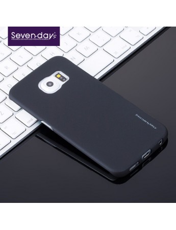 Samsung Galaxy S7 EDGE Kılıf Seven-Days Sert Kapak Siyah