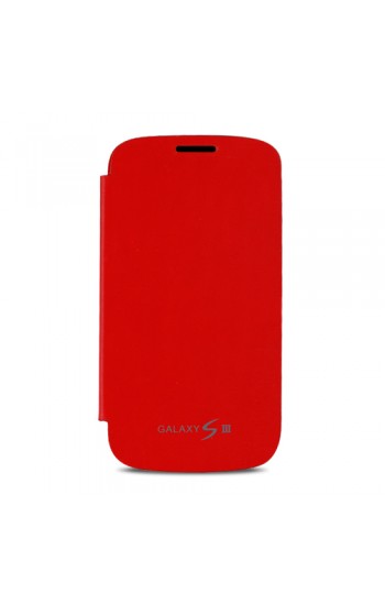 Samsung I9300 Galaxy S3 Flip Cover Kılıf Kırmızı…
