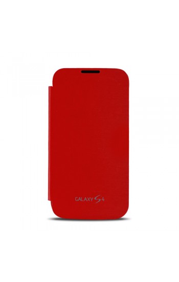 Samsung I9500 Galaxy S4 Flip Cover Kılıf Kırmızı…