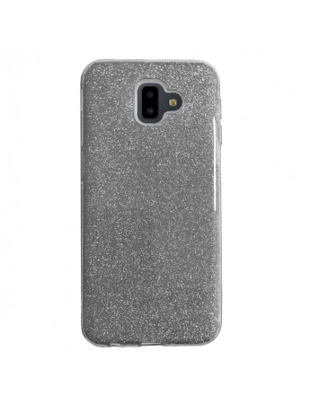 Samsung J6 Plus (J610) 3in1 Simli Silikon Arka Kapak Gri