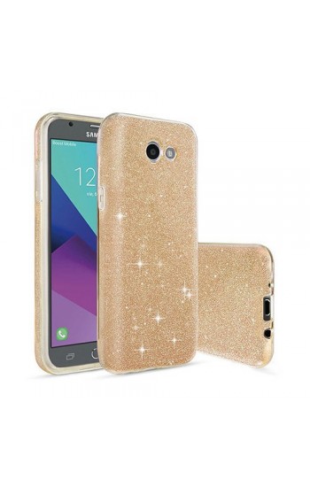 Samsung J7 2017 3in1 Simli Silikon Arka Kapak Gold…
