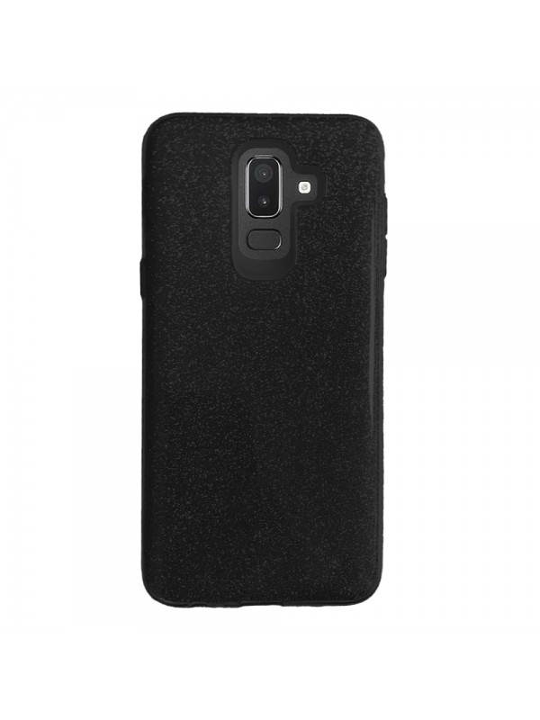 Samsung J8 (J810) 3in1 Simli Silikon Arka Kapak Siyah…