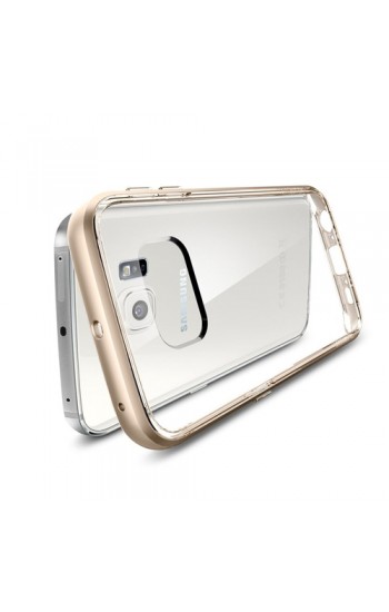 Samsung S6 G920 Bumper Çerçeve Kılıf Gold…