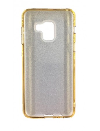 Samsung S9 Plus (G965) 3in1 Simli Silikon Arka Kapak Gold