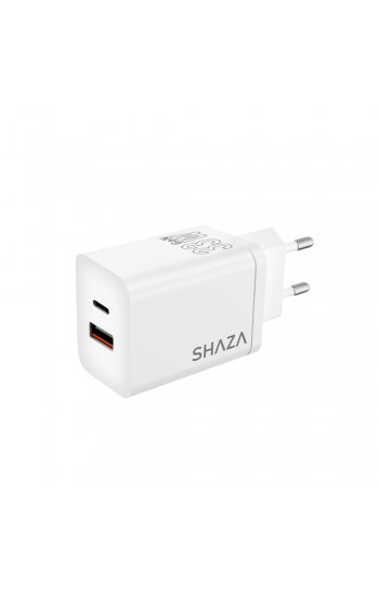Shaza SG2501 33W USB QC3.0 + Type-C PD Şarj Adaptörü…