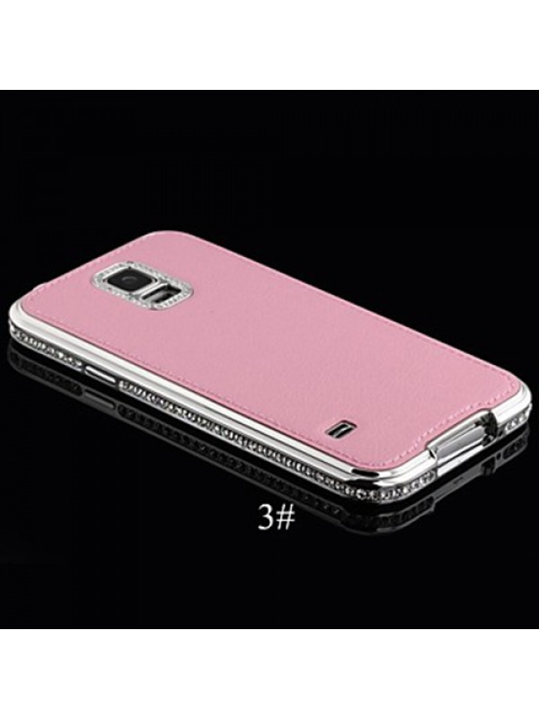 Shengo S5 G900 Taşlı Arka Kapak ve Bumper Diamond Series Şeker Pembe…